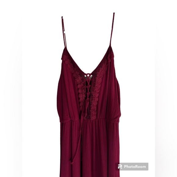 Purple Snow Maroon Dress - Picture 2 of 4